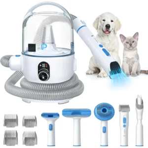 Pet Grooming Kit with 2L Vacuum Suction 99% Pet Hair