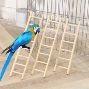 1pc Parrot Toy Wooden Bird Climbing Ladder,