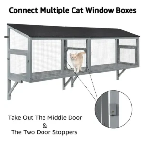 Cat Catio, Window Box Enclosure for Indoor Cats,